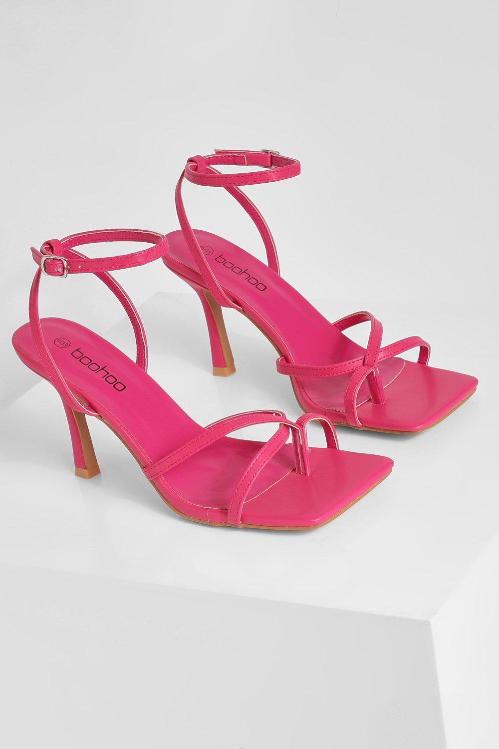 Boohoo hot sale pink heels